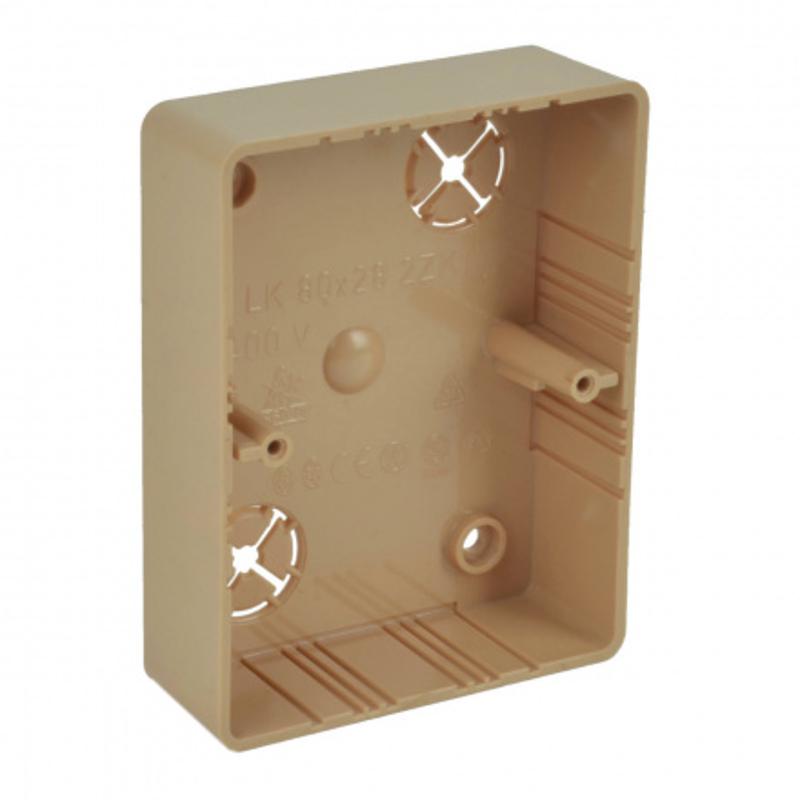 Коробка распределительная LK 80X28 2ZK (I1) 105х81х28 мм (Цвет Береза розовая)